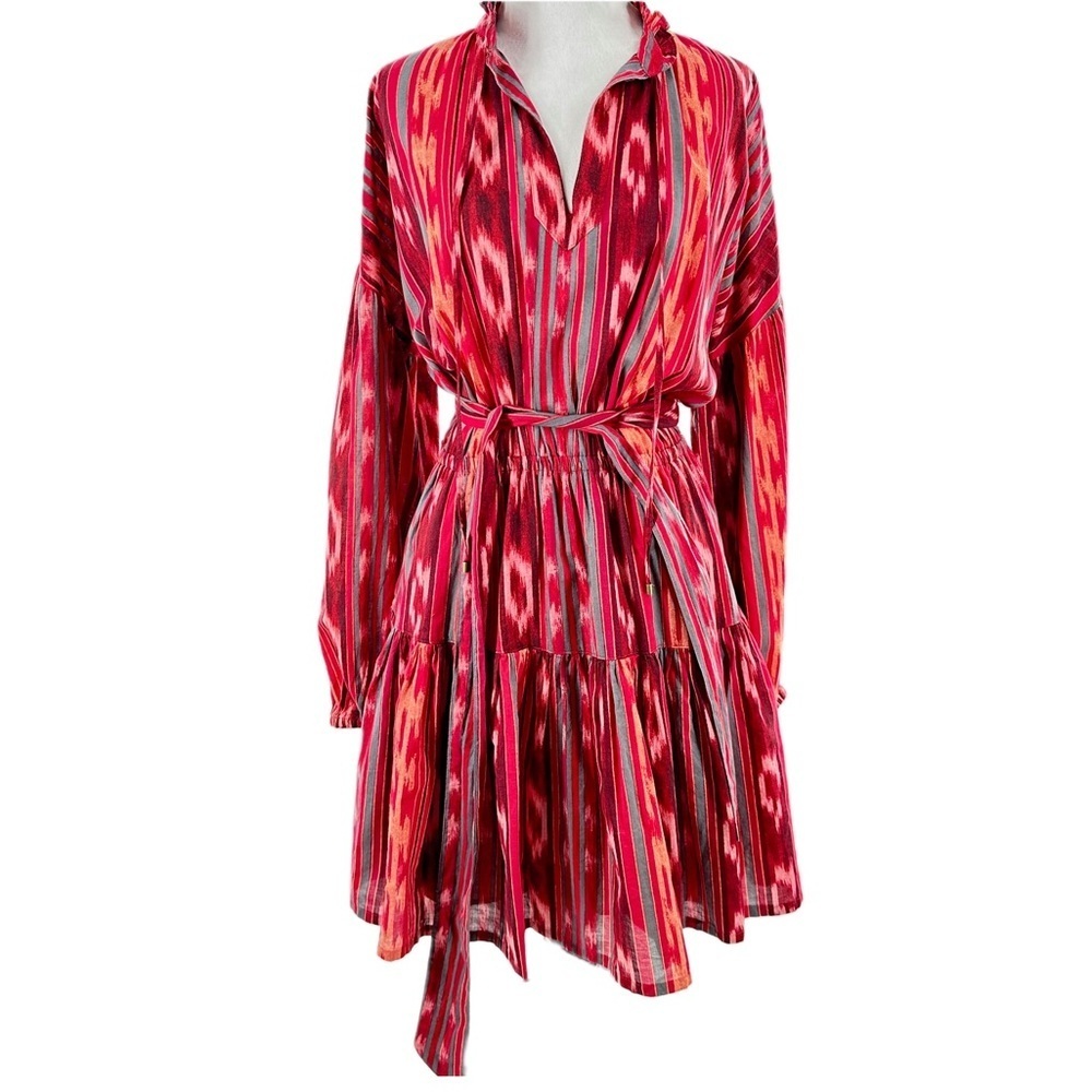 Lauren Ralph Lauren dress size 6 red southwestern rodeo 100% cotton button down - Picture 11 of 11